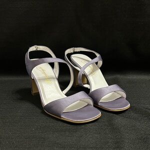 Michaelangelo Lilac Satin NIKI Heels